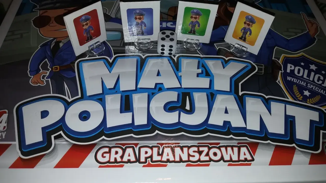 Gra planszowa "Mały Policjant" - wciel się w rolę stróża prawa i łap złodziei!