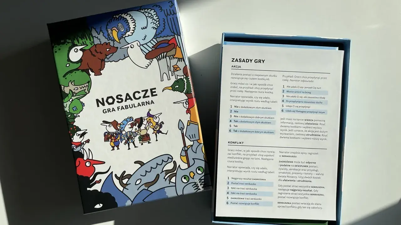 Gra planszowa "Nosacze" to świetna zabawa dla całej rodziny. Szybkie gry planszowe, które wciągają od pierwszej minuty.