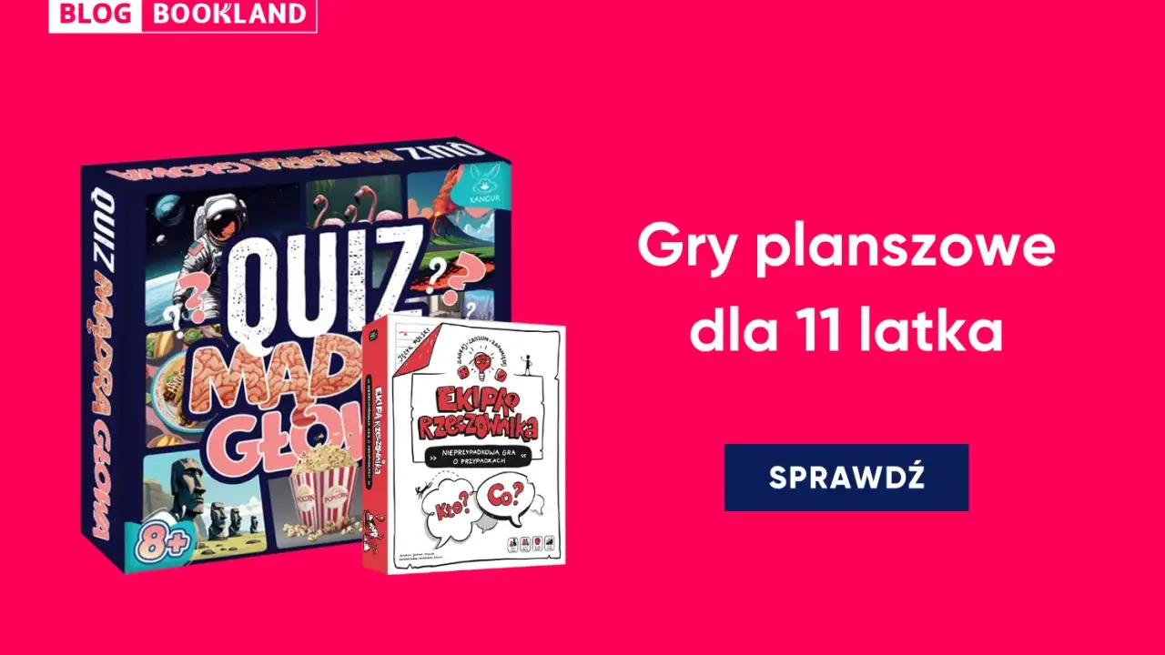 Gry planszowe dla 11 latka: Quiz Madra Glowa i Ekipa Rzeczownika. Idealne na rodzinne wieczory!