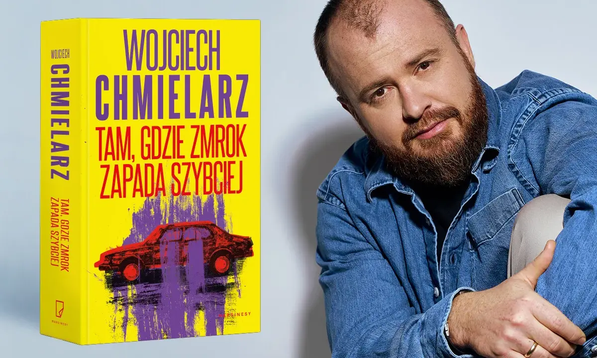 Wojciech Chmielarz, autor kryminału "Tam, gdzie zmrok zapada szybciej", prezentuje swoją najnowszą książkę.