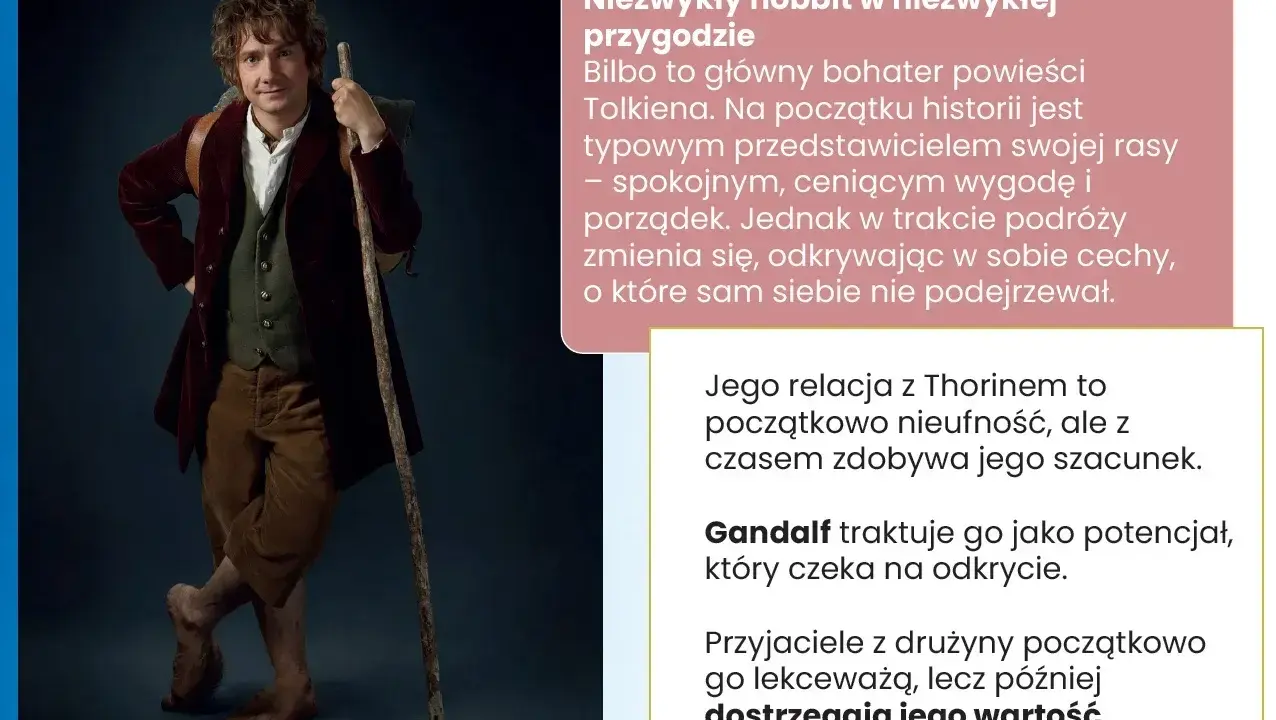 Bilbo Baggins, główny bohater "Hobbita", w streszczeniu przygód. Od spokojnego domatora do bohatera.