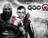 Kratos i Atreus w śnieżnym lesie. Czas gry w God of War właśnie się rozpoczął.
