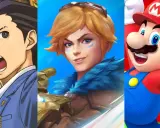 Phoenix Wright, Ezreal z League of Legends i Mario – bohaterowie popularnych gier, idealni na gry dla dorosłych na telefon.