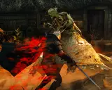 Geralt walczy z upiorem w płomieniach, to trudne zadanie poboczne.