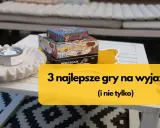 Na stole leżą gry "Kapibary Herbaciary", "Uredna Mapa" i "Mexican Train". Idealne na wyjazd!