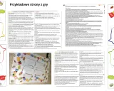 Gra "Budowanie mostu" - plansza z pytaniami i elementami do gry, zachęca do wspólnej zabawy i dyskusji.