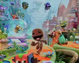 Kolorowy świat gry, gdzie Sackboy i jego przyjaciele przygotowują się do wspólnej zabawy. Idealne gry na 3 osoby, pełne przygód i śmiechu.