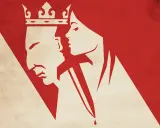 Makbet streszczenie: Korona na głowie króla, obok niego kobieta. Symbol ambicji i zbrodni.