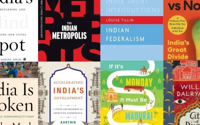 Książki o Indiach: "The Indian Metropolis", "Indian Federalism", "India's Great Divide", "India Is Broken", "Accelerating India's Development", "If It's Monday, It Must Be Madurai".