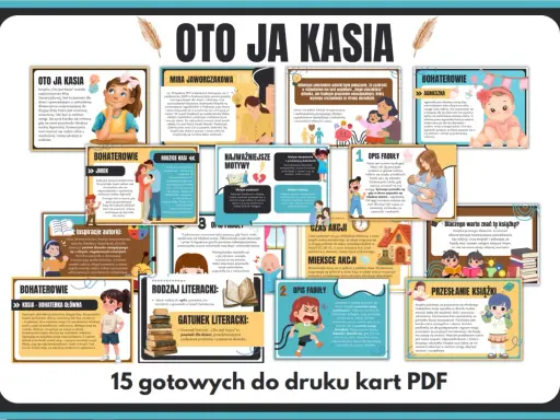 Oto jest Kasia, bohaterka książki o tym samym tytule. Dziewczynka zmaga się z zazdrością o młodszą siostrę.