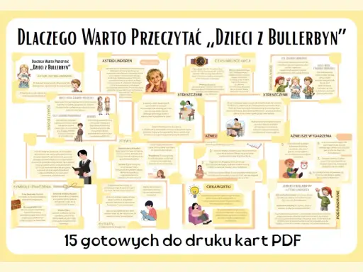 Dzieci z Bullerbyn: streszczenie przygód Lisy, Lassego, Bossego, Brittę, Annę i Olle. Opowieść o dzieciństwie, przyjaźni i wspólnocie.
