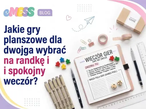 Gry planszowe dla dwojga na randkę i spokojny wieczór? Zastanawiasz się, co byś wolał? Kolorowe pionki, notes i kostki czekają na wspólną grę.
