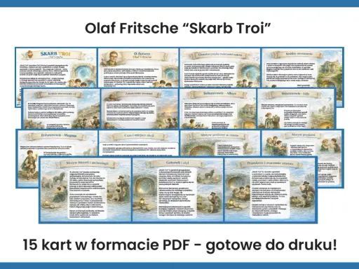 Olaf Fritsche "Skarb Troi" – streszczenie, autor, bohaterowie, motywy i przesłanie. 15 kart PDF do druku.
