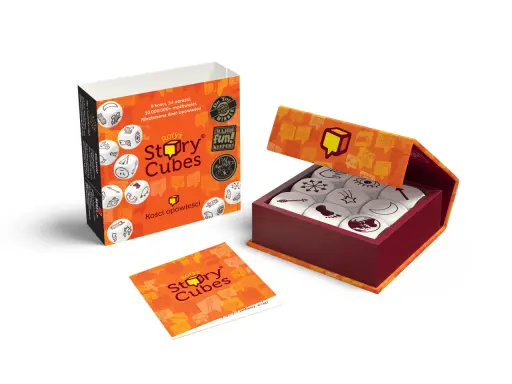 Karty Rory's Story Cubes zachęcają do tworzenia niesamowitych historii. Zestaw zawiera kości z obrazkami, które pobudzają wyobraźnię.