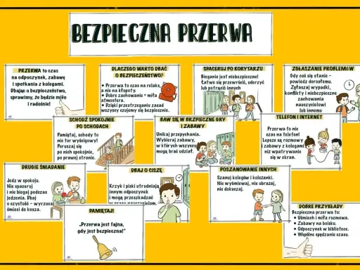 Bezpieczna przerwa to czas na odpoczynek i zabawę. Oto ciekawe pomysły na przerwy w szkole, które zapewnią bezpieczeństwo i dobrą atmosferę.