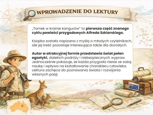 Streszczenie "Tomek w krainie kangurów" - przygody chłopca w Australii, pełne egzotyki i nauki. Lektura dla młodych i dorosłych.