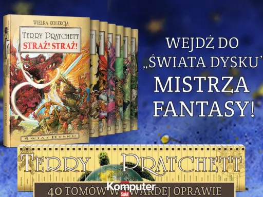 Kolekcja książek Terry'ego Pratchetta "Świat Dysku" w twardej oprawie. Wejdź do świata mistrza fantasy!