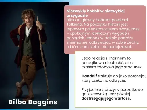 Bilbo Baggins, główny bohater "Hobbita", w streszczeniu przygód. Od spokojnego domatora do bohatera.