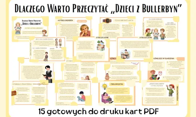 Dzieci z Bullerbyn: streszczenie przygód Lisy, Lassego, Bossego, Brittę, Annę i Olle. Opowieść o dzieciństwie, przyjaźni i wspólnocie.