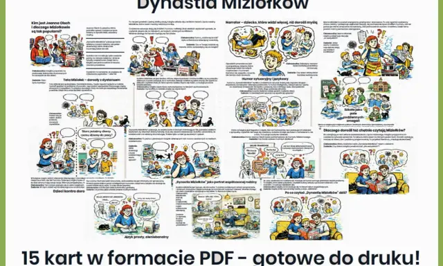 Dynastia Miziołków streszczenie: ilustracje i teksty o rodzinie, humorze, szkole i życiu. Idealne dla rodziców i dzieci.