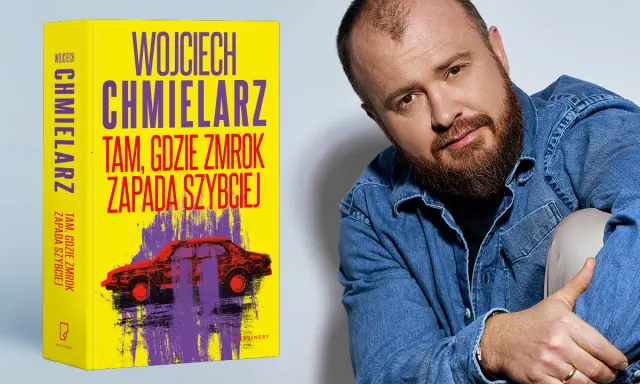 Wojciech Chmielarz, autor kryminału "Tam, gdzie zmrok zapada szybciej", prezentuje swoją najnowszą książkę.