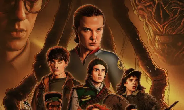 Stranger Things opis: Jedenastka i jej przyjaciele stają do walki z potworami z Drugiej Strony.