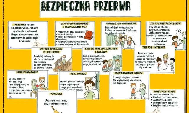 Bezpieczna przerwa to czas na odpoczynek i zabawę. Oto ciekawe pomysły na przerwy w szkole, które zapewnią bezpieczeństwo i dobrą atmosferę.