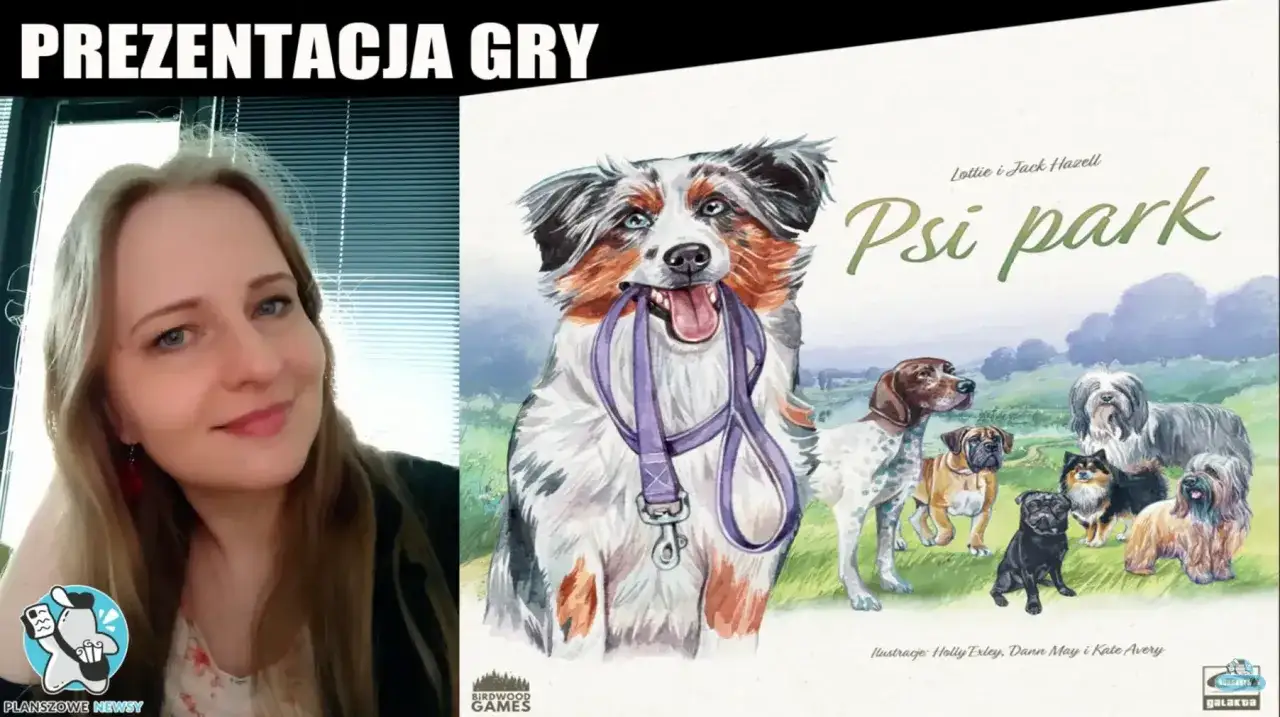 Kobieta prezentuje grę planszową 