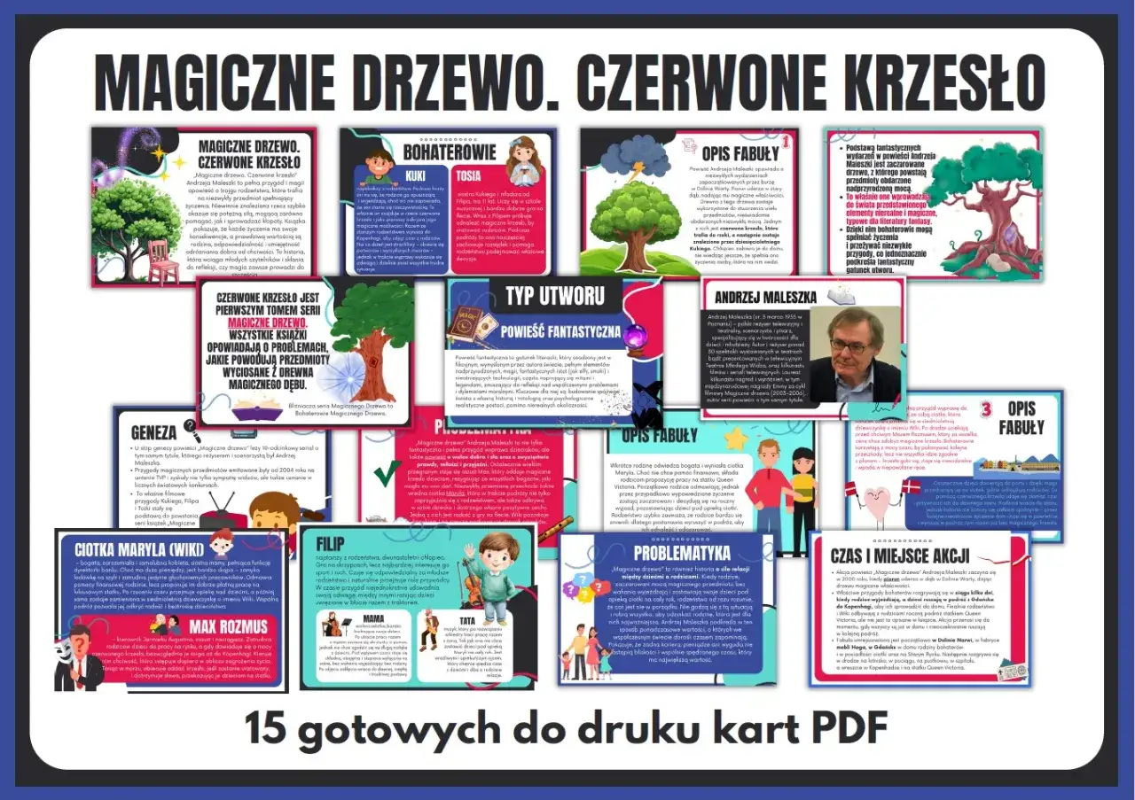 Magiczne drzewo, czerwone krzesło: opowieść o życzeniach, konsekwencjach i rodzinie.