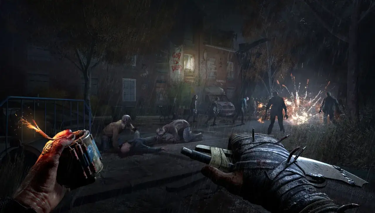 Deszczowa noc, zombiaki na ulicy, a w ręku granat. Czas gry w Dying Light to walka o przetrwanie.