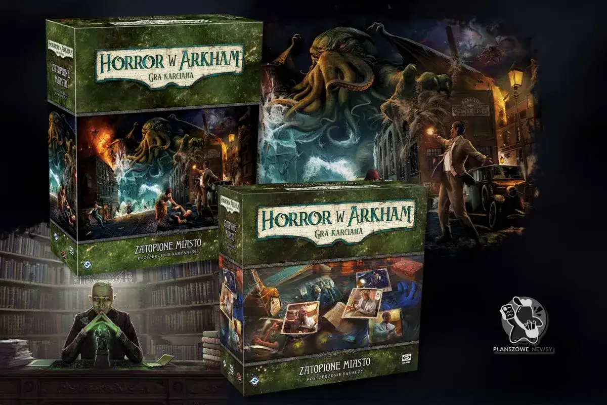 Kolejność w grze Horror w Arkham: Zatłoczone Miasto. Cthulhu budzi się, a gracze muszą stawić czoła koszmarowi.