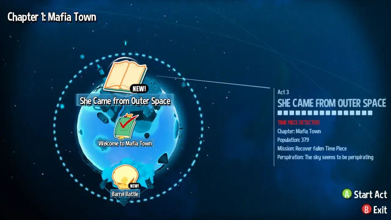Mapa świata gry z zaznaczonymi misjami, w tym 