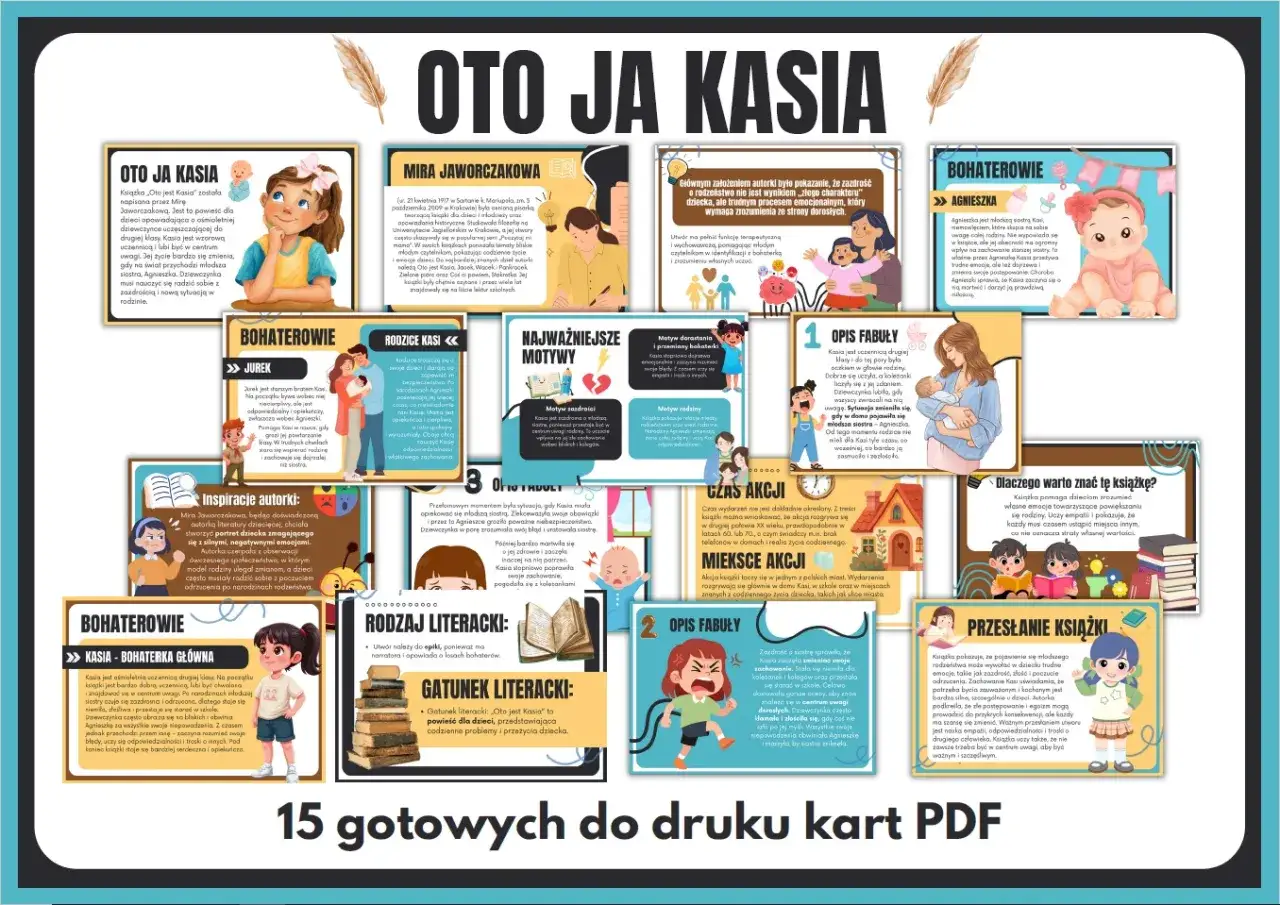 Oto jest Kasia - książka o emocjach dziecka, gdy pojawia się rodzeństwo. Kasia, główna bohaterka, musi zmierzyć się z zazdrością.